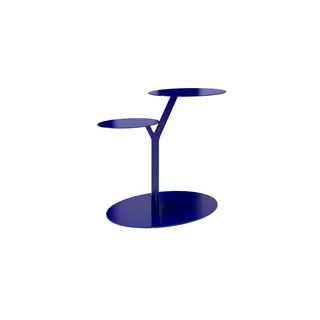 Beistelltisch   , blau , Maße (cm): B: 54 H: 44,5