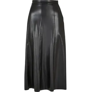 URBAN CLASSICS Synthetic Leather Midirock Black XS