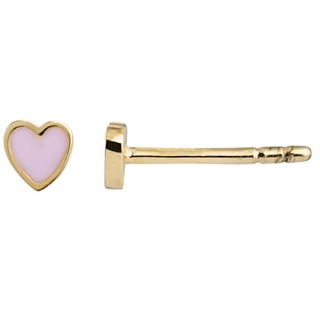 Petit Love Heart Earstick Light Pink - Vergoldet-Silber Sterling 925 / 3 - Onesize - STINE A Jewelry