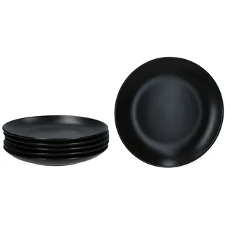 Mambocat Frühstücksteller 20 cm schwarz 6er Set