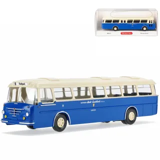 Büssing Senator Bus Lüdenscheid Sauerland Blau H0 1/87 Wiking Modell Auto mit individiuellem Wunschkennzeichen