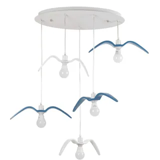 ONLI Deckenleuchte, Weiß, Hellblau