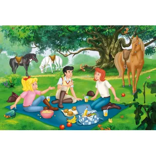 Schmidt 56569 Bibi & Tina Kinderpuzzle, 100 Teile | Picknick an der alten Eiche