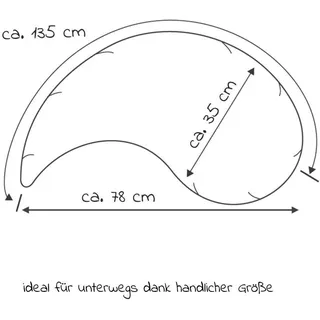 Theraline, Stillkissen, Stillkissen Stillkissen Das Yinnie - Mikroperlen-Füllung 135 cm (135 x 35 cm)