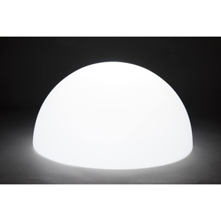 Design Gartenleuchte Baby Moon Halbkugel Durchmesser 55 cm Beleuchtung mit Lampenfassung E27 mit Stromkabel IP65 Made in Italy