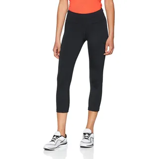 Nike Damen 3/4 Trainings-Tights Power Hyper Crop, Black/Clear, XS, AA1225-010