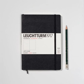 Leuchtturm1917 Notizbuch Medium Softcover A5 schwarz, blanko