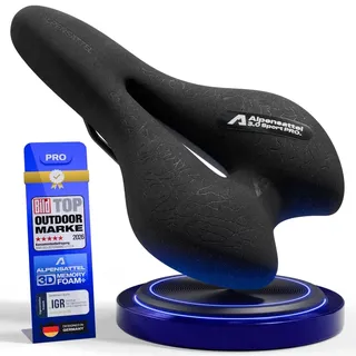 Fahrradsattel 3.0 Sport PRO, wasserdicht, Memory Foam & Geleinlage, Sport