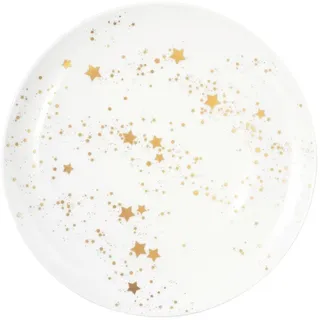 SELTMANN WEIDEN Frühstücksteller Liberty Golden Stars 22,5 cm goldfarben/weiß