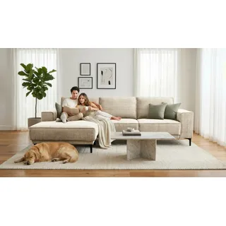 OTTO home Eckcouch Mikrofaser 2-Sitzer Grau