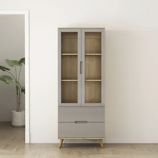 OTTO home Highboard 70 x 180 x 40 cm grau