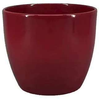 INNA-Glas Blumentopf Vase Keramik, Ø17,5cm, 15cm, weinrot rot