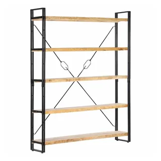 vidaXL Bücherregal 5 Fächer 140 x 30 x 180 cm Braun