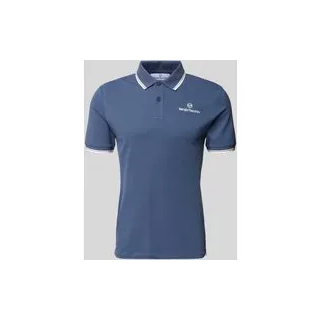 Slim Fit Poloshirt mit Logo-Stitching Modell 'Reed', Dunkelblau, $listsize[$i].replace('"','"')