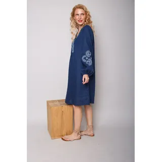 Emily Van Den Bergh Midikleid blau 40