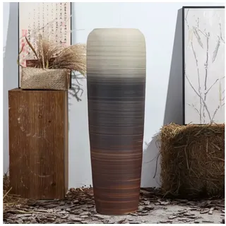 Quality Elegance Bodenvase Keramikvase im Nordic Vintage Stil – Mit Farbverlauf, Keramikvase groß 92 cm