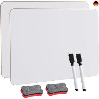 2er-Pack Kleines Whiteboard,whiteboard set - 8,2x11,8 Zoll Doppelseitige Mini