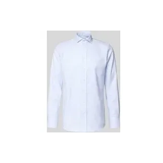 Regular Fit Business-Hemd mit Haifischkragen Modell 'Cutaway', Bleu, 38