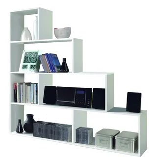 habeig Stufenregal Stufenregal Bücherregal Treppenregal Raumteiler Wohnzimmer 145x145cm 2255
