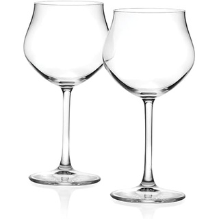 RCR Cristalleria Italiana Da Vinci Stielgläser für Weißwein Set mit 2 italienischen Weingläsern