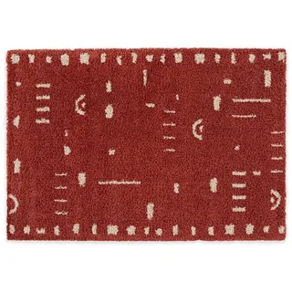 Rikmani Hochflor-Teppich Shaggy Teppich, Weicher Teppich, Wohnzimmer, Schlafzimmer braun|bunt
