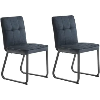 byLIVING Esszimmerstuhl Talea Cord grau 2er Set