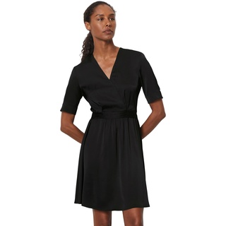 Sommerkleid MARC O'POLO "aus Viskose-Satin" Gr. 32, Normalgrößen, schwarz Damen Kleider Freizeitkleider