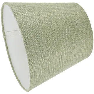 Grüner Lampenschirm für Tischlampe E14 aus Gewebe, Tragbar | Kompakter Schirm 18x15x12cm, Leicht und Praktisch, fürs Büro, Café oder Schlafzimmer, Grün