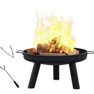 Feuerschale 60 cm Durchmesser | Gartenfeuer & Feuerstelle | Eisen