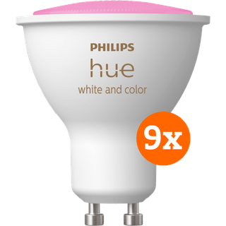 Philips Hue White & Color GU10 9er-Pack