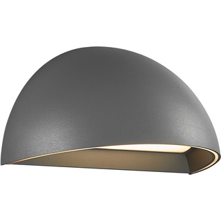 D (A bis G) Smarte LED-Leuchte NORDLUX "Arcus" Lampen Gr. Höhe: 10 cm, schwarz LED Außenwandleuchte Smart Home Außenleuchte Beleuchtung Außenwandleuchten