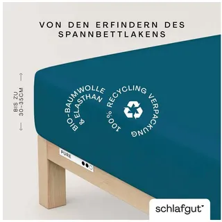 Baumwolle 90 x 190 - 100 x 220 cm petrol deep