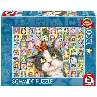 Schmidt Spiele 1.000tlg. Puzzle "Katzen-Mimik"