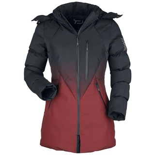 Übergangsjacke für Damen  schwarz/rot "Winterjacke mit schwarz- rotem Farbverlauf" von RED by EMP - L