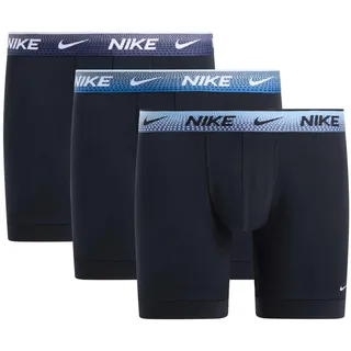 Nike Boxershorts 3er Pack Schwarz / Blau XL