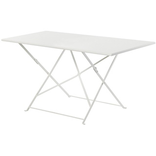 Klapptisch Flower Ethimo weiß, Designer Ethimo Design Studio, 75x160x80 cm