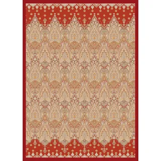 BASSETTI Isolabella Plaid 155 x 220 cm Beige/Rot