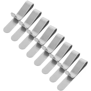 8 Stück Edelstahl Tortenringclips zum Backen und Fixieren von Mousse | Klammern für Osterlamm Backform, Silber, Kompakt, Leicht zu Reinigen, Formstabil, für Kuchenringe