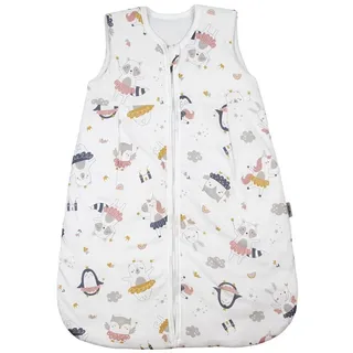 TupTam Baby Schlafsack Feen Tiere Gelb/Rosa/Grau 68/74