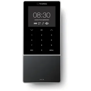 Timemoto Zeiterfassungsterminal Safescan TM-818 MC Schwarz Token Fingerabdruck Passwort Karte