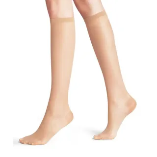 Falke Damen Kniestrümpfe Vitalize 20 DEN W Kh transparent mit Kompression 1 Paar, Hautfarben Cocoon 4059, 35-38