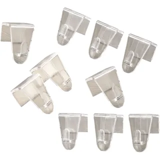 Fensterhaken RUCO "Fensterklipp, 10er Set", transparent, B:2,6cm H:3,7cm L:2,6cm, Kunststoff, Haken, Kein Bohren, kein Kleben, Made in Germany