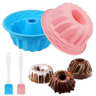 Gugelhupfform Backform Ø 22 Cm, Kuchenform, Antihaftbeschichtet, Silikon | Geeignet Für -40 Bis 230 °c, Flexibel Und Leicht Zu Reinigen, Ideal Für