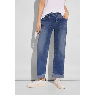 Comfort-fit-Jeans, im Destroyed-Look, Gr. 26 - Länge 28, authentic indigo wash, , 70659604-26 Länge 28