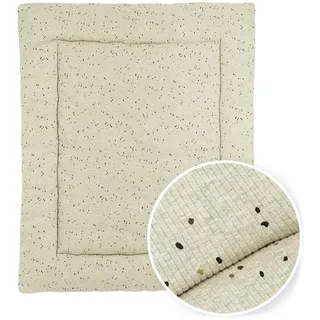 Meyco Laufgittereinlage / Krabbeldecke 80 x 100 cm - Rib Mini Spot - Sand Melange