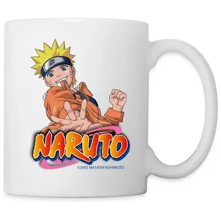 Spreadshirt Tasse Naruto Ninja Logo Tasse, Keramik weiß