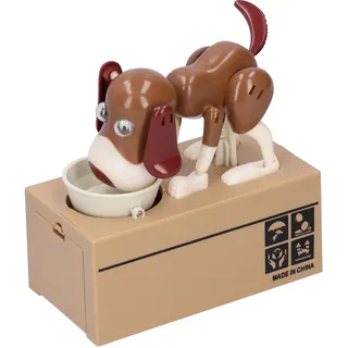 Niedliches Welpen-sparschwein, Haustierspielzeug, Spardose Für Kinder, Hunde-spardose, Münzen Sparen, Weiß Und Braun