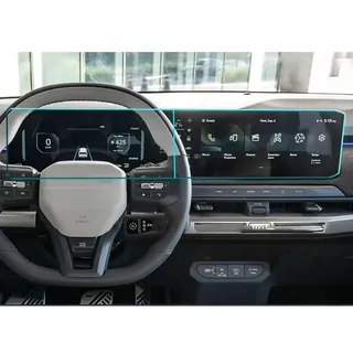 KAnduo Auto-GPS-Displayschutz Navigator gehärtetes Glas Schutz kompatibel mit für Kia EV3 2024 2025 12.3 inch