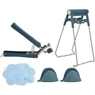 Kochplatten-Greifer-Set, Schüssel-Greifer-Clips, Kochplatten-Clip, Silikon-Ofenhandschuhe, Kochplatten-Halter zum Bewegen von Kochplatten oder Schüsseln