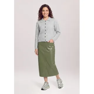 Cartoon A-Linien-Rock Damen Khaki 40
